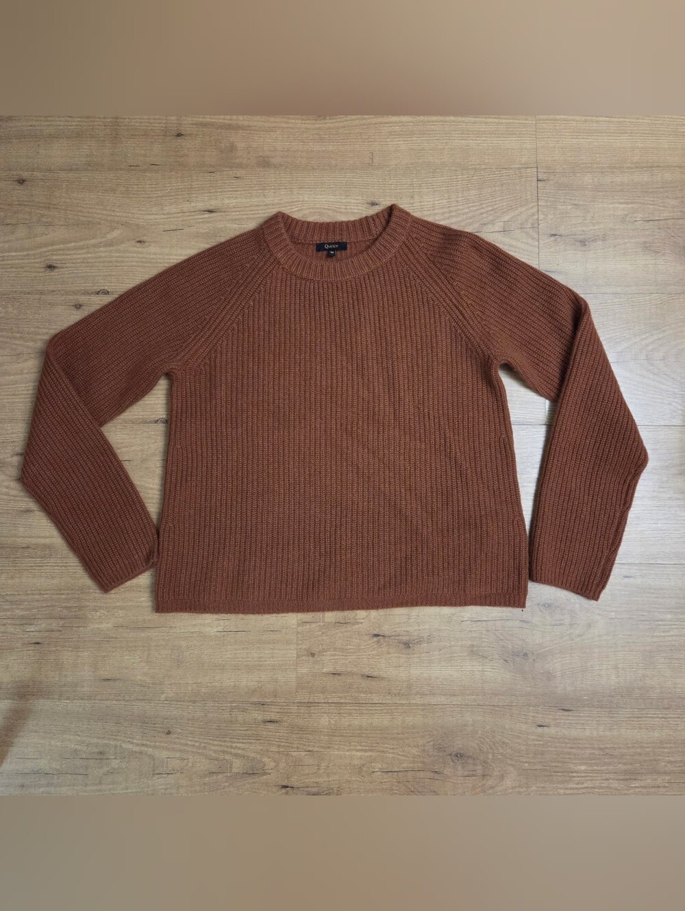 Quince Mongolian Cashmere Fisherman Crewneck Sweater - Picture 7 of 12